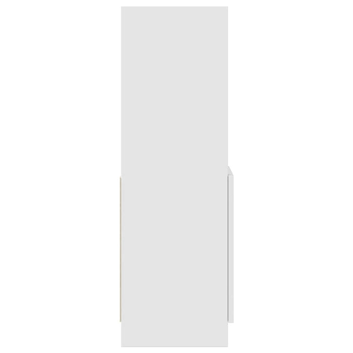 vidaXL Credenza Bianca 92x33x100 cm in Legno Multistrato