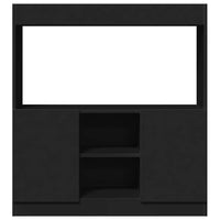 Credenza Nera 92x33x100 cm in Legno Multistrato 855125