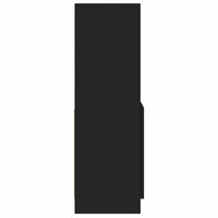 Credenza Nera 92x33x100 cm in Legno Multistrato 855125