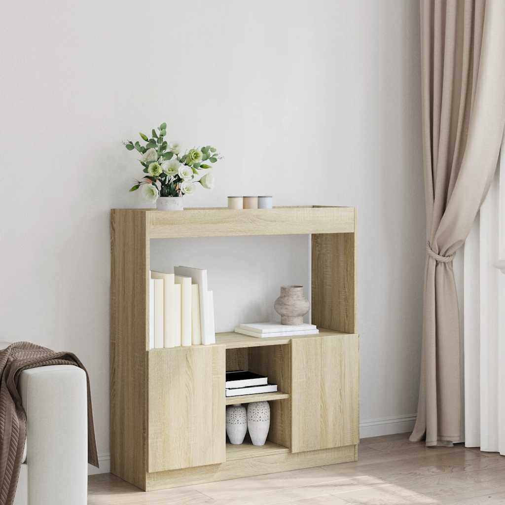 vidaXL Credenza Rovere Sonoma 92x33x100 cm in Legno Multistrato