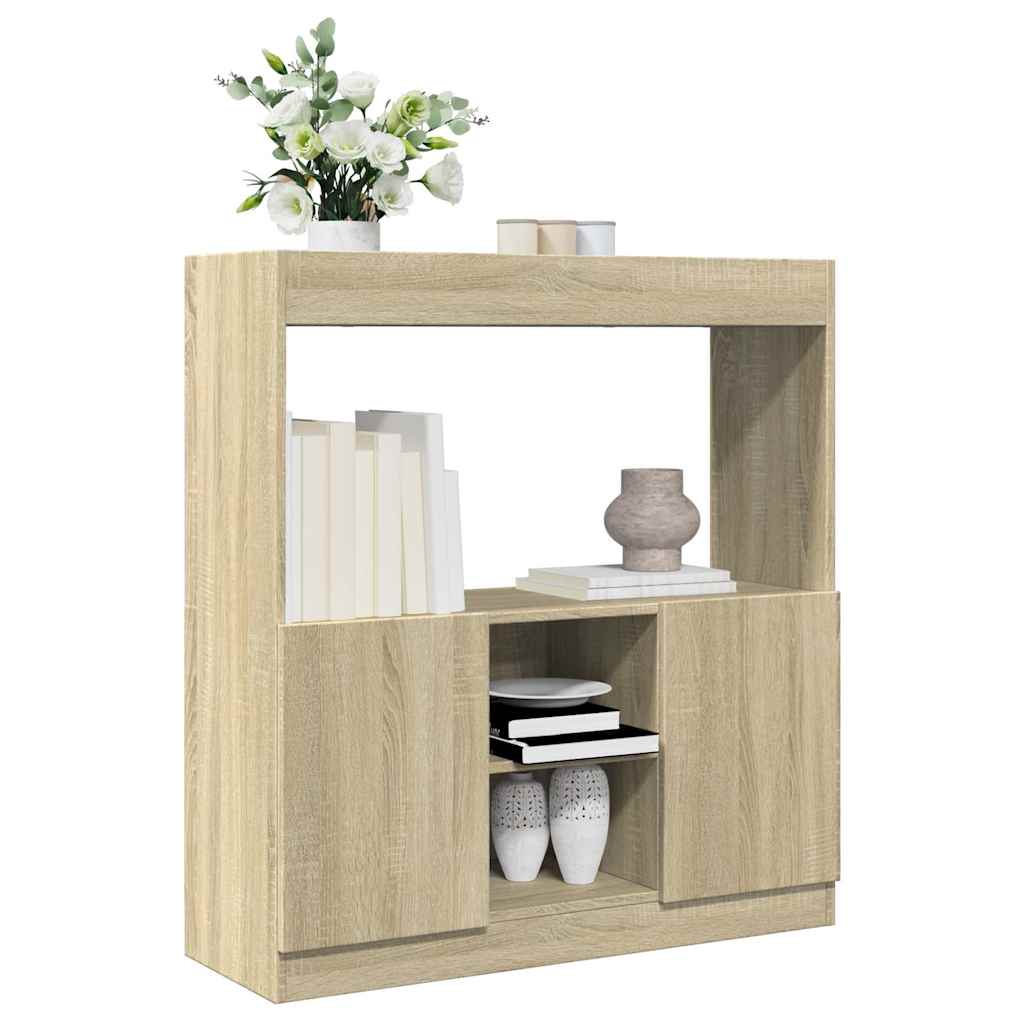vidaXL Credenza Rovere Sonoma 92x33x100 cm in Legno Multistrato
