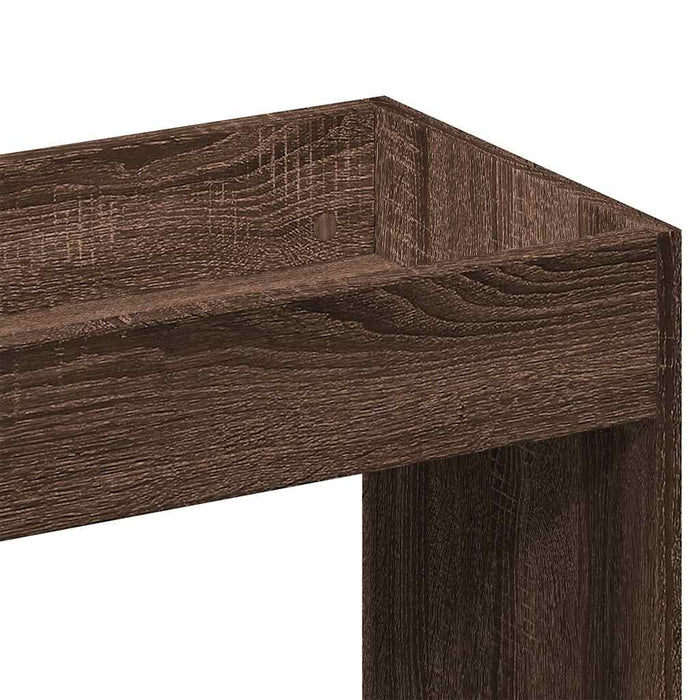 vidaXL Credenza Rovere Marrone 92x33x100 cm in Legno Multistrato