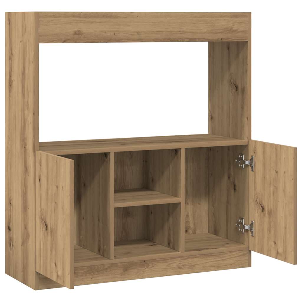 vidaXL Credenza Rovere Artigianale 92x33x100 cm in Legno Multistrato