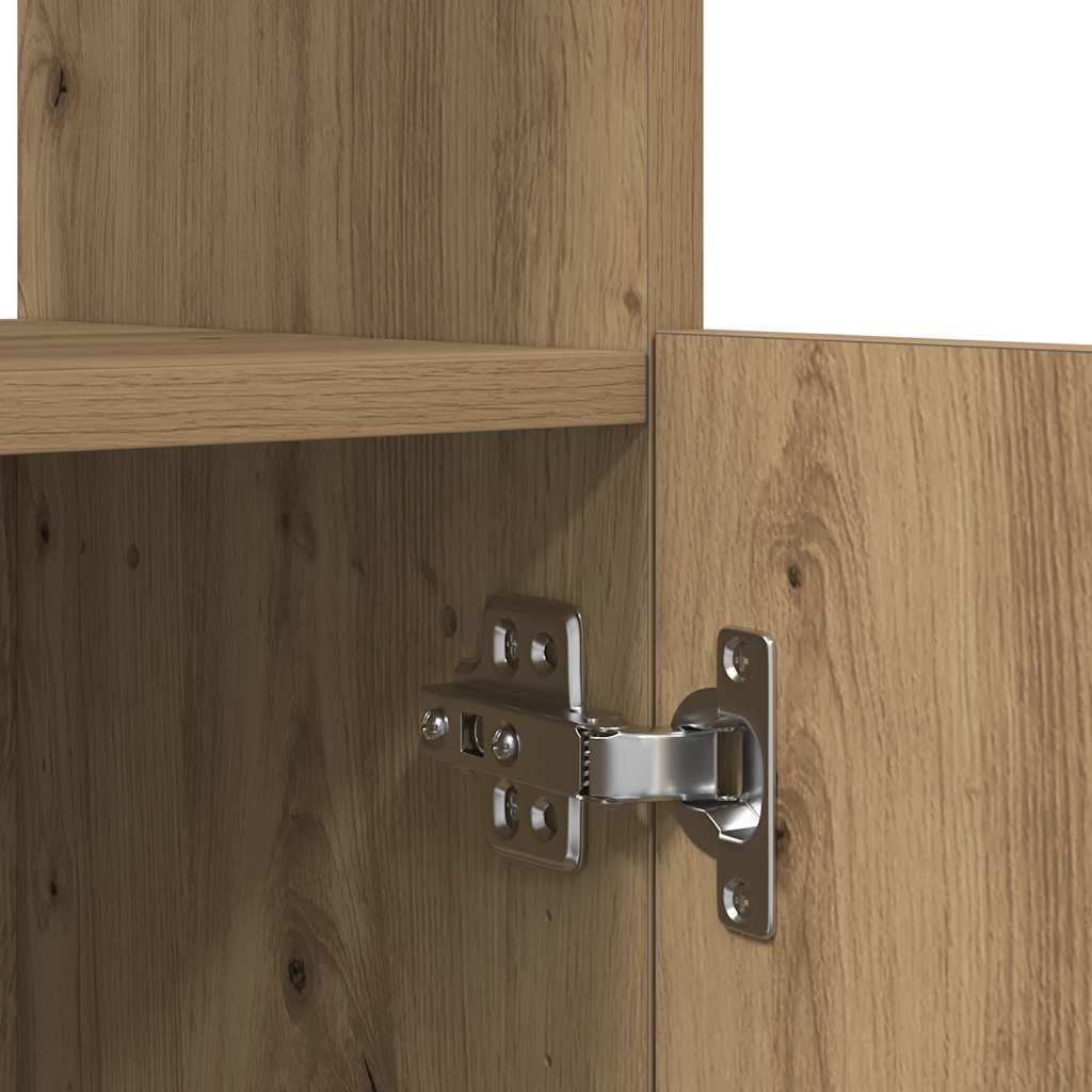 vidaXL Credenza Rovere Artigianale 92x33x100 cm in Legno Multistrato