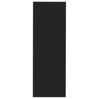 Armadietto da Farmacia Nero 30x41x118 cm in Truciolato 855161