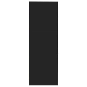 Armadietto da Farmacia Nero 30x41x118 cm in Truciolato 855161