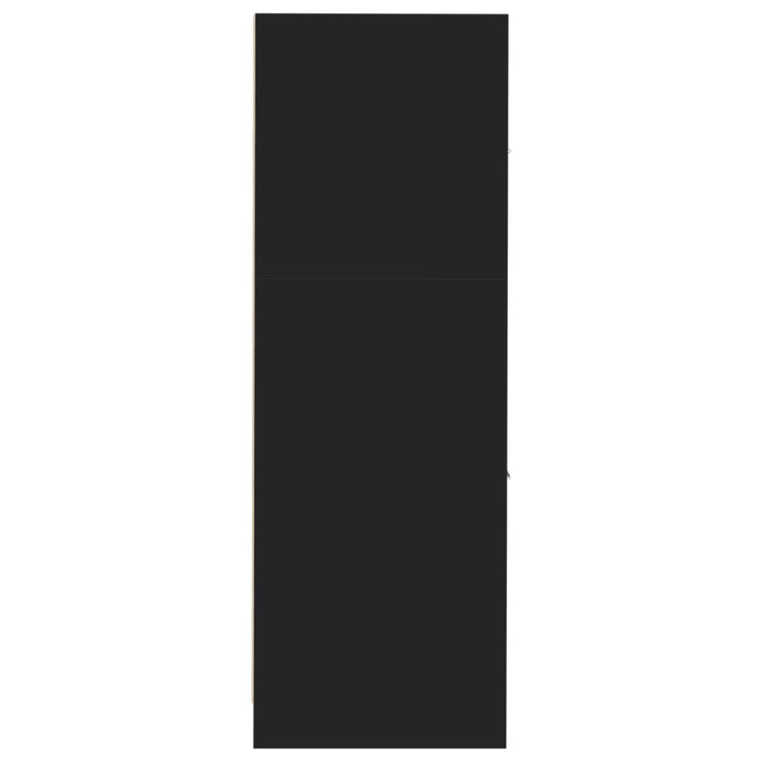 Armadietto da Farmacia Nero 30x41x118 cm in Truciolato 855161