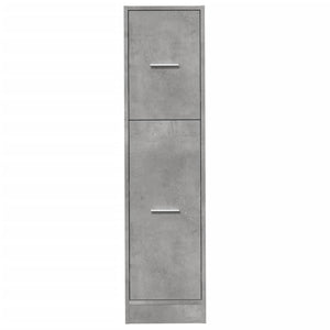 Armadietto da Farmacia Grigio Cemento 30x41x118 cm Truciolato 855163