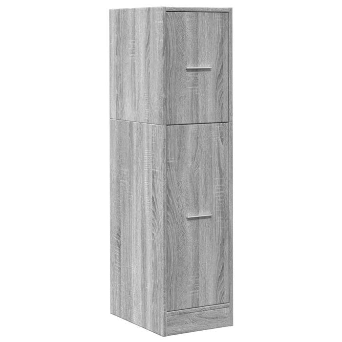 Armadietto da Farmacia Grigio Sonoma 30x41x118 cm in Truciolato 855165