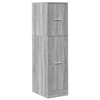 Armadietto da Farmacia Grigio Sonoma 30x41x118 cm in Truciolato 855165