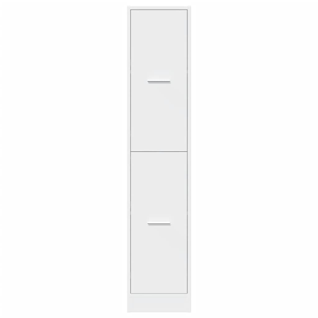 Mobiletto da Farmacia Bianco 30x41x144,5 cm Legno Agglomerato 855169