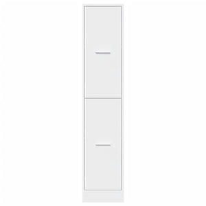 Mobiletto da Farmacia Bianco 30x41x144,5 cm Legno Agglomerato 855169