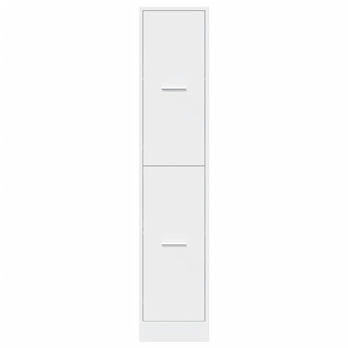 Mobiletto da Farmacia Bianco 30x41x144,5 cm Legno Agglomerato 855169