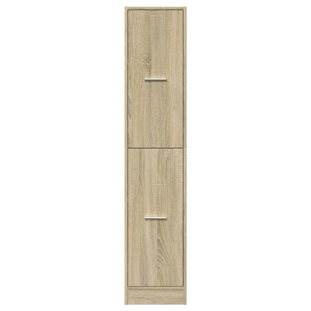 Mobiletto da Farmacia Rovere Sonoma 30x41x144,5 cm Legno Agglomerato 855171