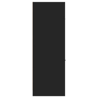 Armadietto da Farmacia Nero 40x41x118 cm in Truciolato 855197