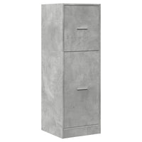 Armadietto da Farmacia Grigio Cemento 40x41x118 cm Truciolato 855199
