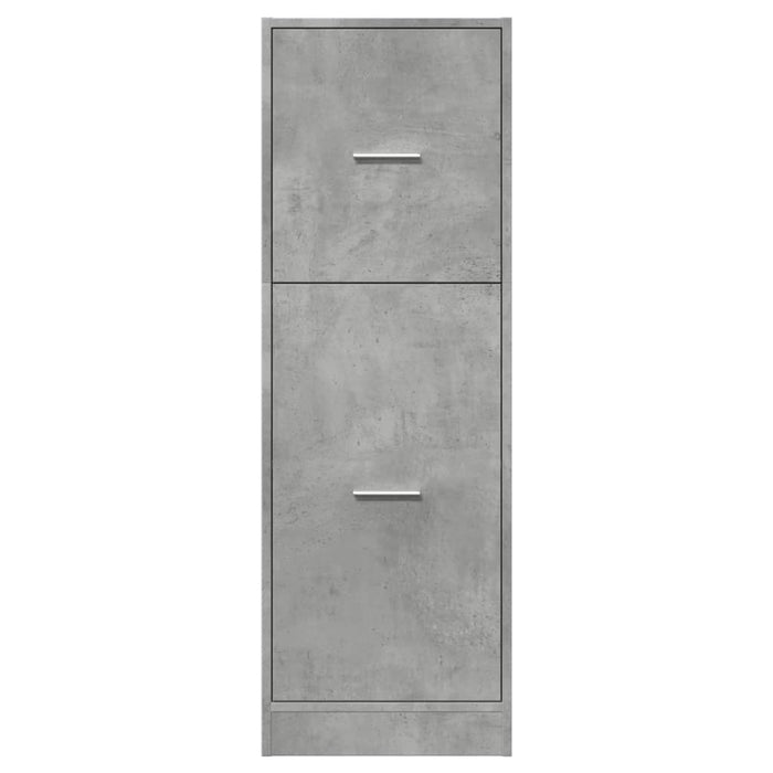 Armadietto da Farmacia Grigio Cemento 40x41x118 cm Truciolato 855199