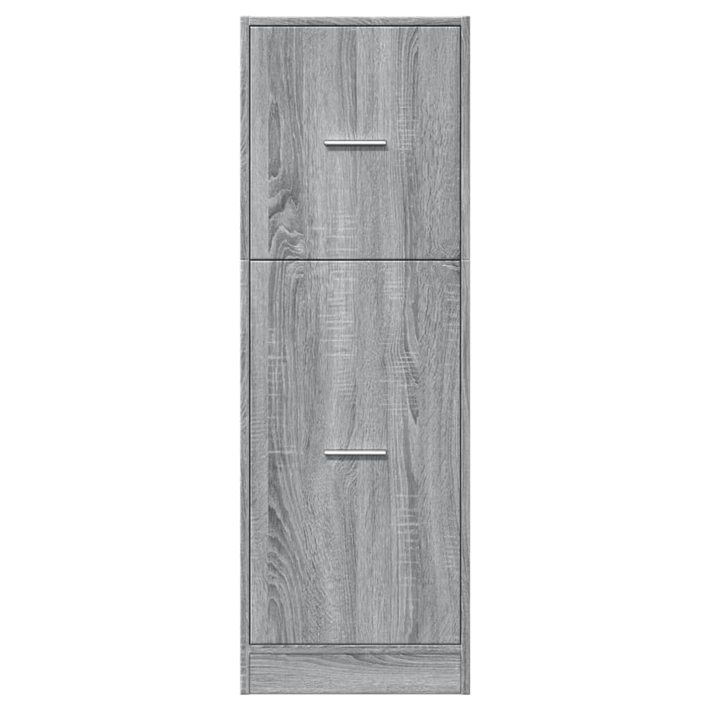 Armadietto da Farmacia Grigio Sonoma 40x41x118 cm in Truciolato 855201