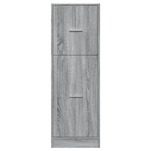 vidaXL Armadietto da Farmacia Grigio Sonoma 40x41x118 cm in Truciolato