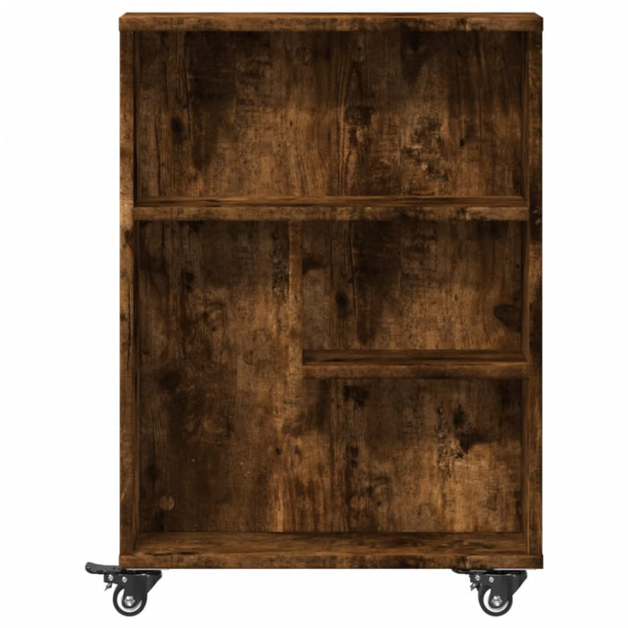 Carrello Stretto Rovere Fumo 48x13x68 cm in Truciolato 855227