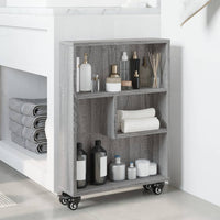 Carrello Stretto Grigio Sonoma 48x13x68 cm in Truciolato 855228
