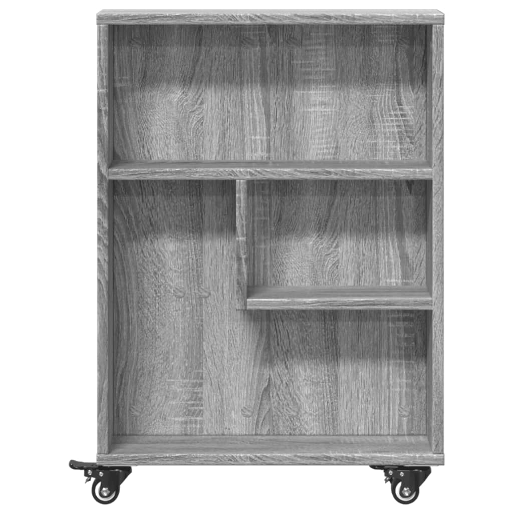 Carrello Stretto Grigio Sonoma 48x13x68 cm in Truciolato 855228