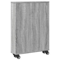 Carrello Stretto Grigio Sonoma 48x13x68 cm in Truciolato 855228