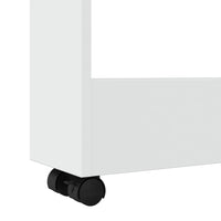 Carrello portaoggetti stretto a 3 ripiani bianco in legno ingegnerizzato 855241