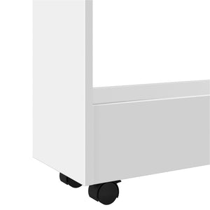 Carrello portaoggetti stretto a 3 ripiani bianco in legno ingegnerizzato 855250