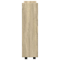 Carrello Stretto a 3 Livelli Rovere Sonoma in Truciolato 855252