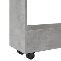 Carrello Stretto a 3 Livelli Grigio Cemento in Truciolato 855253