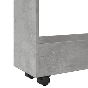 Carrello Stretto a 3 Livelli Grigio Cemento in Truciolato 855253