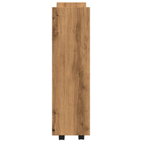 Carrello Stretto a 3 Livelli Rovere Artigianale in Truciolato