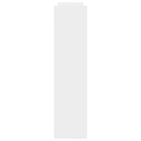 Carrello portaoggetti stretto a 4 ripiani bianco in legno ingegnerizzato 855259