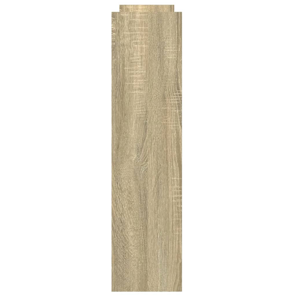 vidaXL Carrello Stretto a 4 Livelli Rovere Sonoma in Truciolato