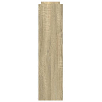 vidaXL Carrello Stretto a 4 Livelli Rovere Sonoma in Truciolato