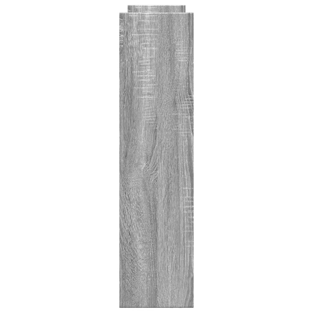 Carrello Stretto a 4 Livelli Grigio Sonoma in Truciolato 855264