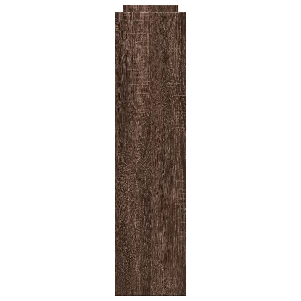 Carrello Stretto a 4 Livelli Rovere Marrone in Truciolato 855265