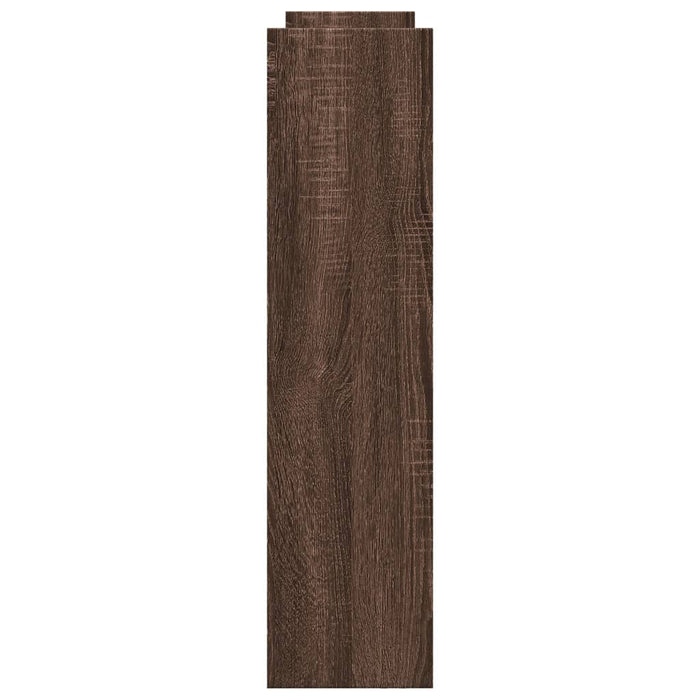 Carrello Stretto a 4 Livelli Rovere Marrone in Truciolato 855265