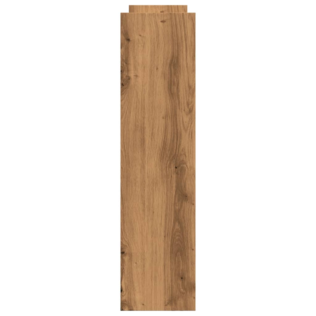 Carrello Stretto a 4 Livelli Rovere Artigianale in Truciolato 855267