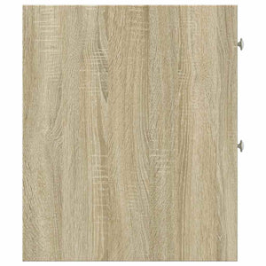 Armadietto da Bagno Stretto con Ruote Rovere Sonoma Truciolato 855288