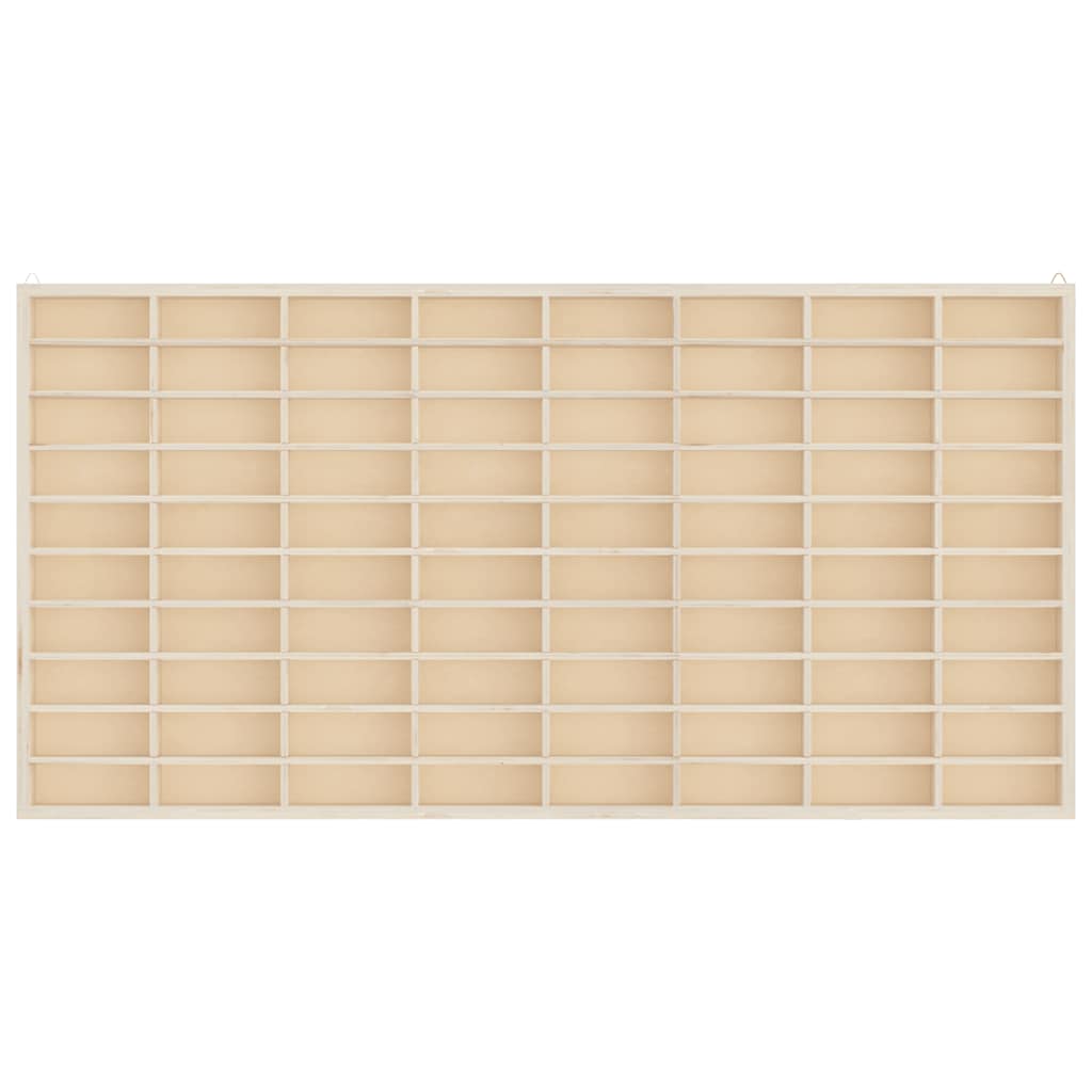 Vetrina da collezione in legno con 80 scomparti 80x4,5x40,5cm 4017377