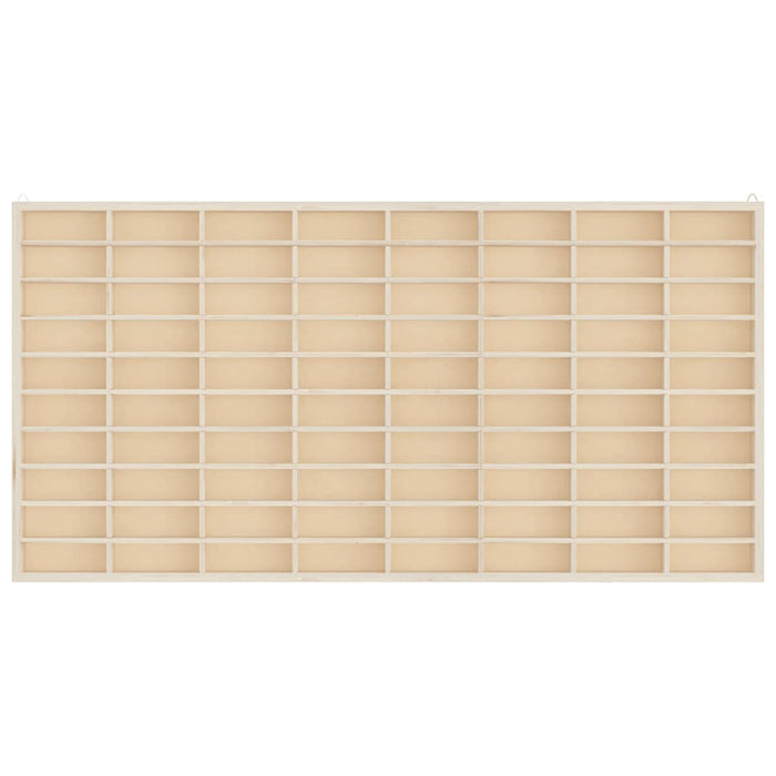 Vetrina da collezione in legno con 80 scomparti 80x4,5x40,5cm 4017377