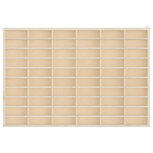 Vetrina da collezione in legno con 60 scomparti 60x4,5x40,5cm 4017378