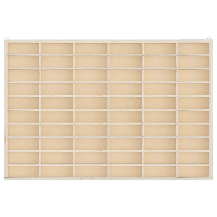 Vetrina da collezione in legno con 60 scomparti 60x4,5x40,5cm 4017378