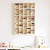 vidaXL Teca da Collezione in Legno con 90 Scomparti 50,5x4,5x79 cm