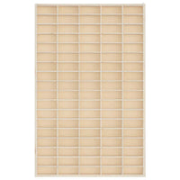 Vetrina da collezione in legno con 90 scomparti 50,5x4,5x79 cm 4017379