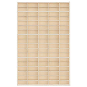 Vetrina da collezione in legno con 90 scomparti 50,5x4,5x79 cm 4017379