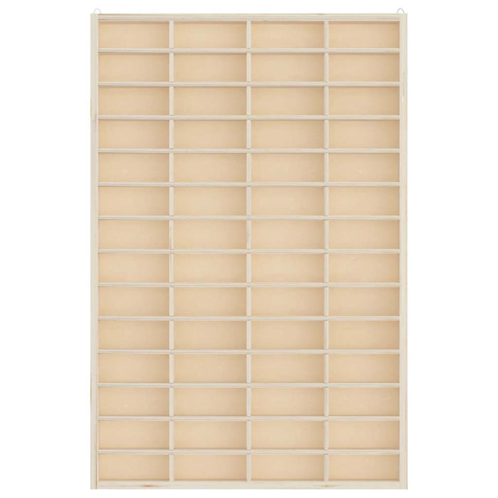 Teca da Collezione in Legno con 56 Scomparti 40x4,5x60 cm
