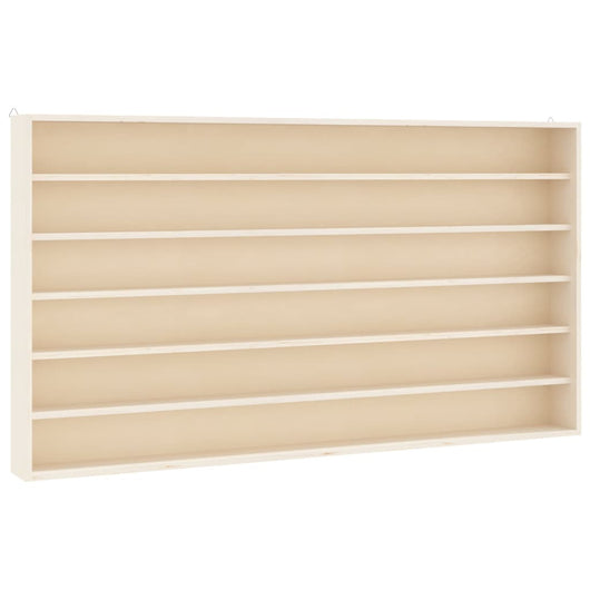 Teca da Collezione in Legno con 6 Ripiani 80x8,5x55 cm